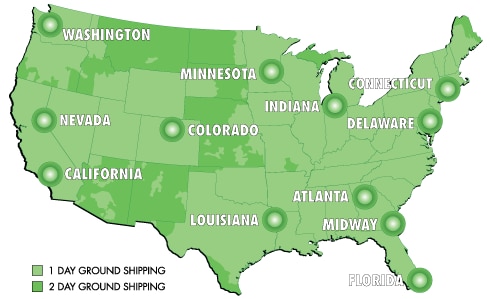 Distribution Center map